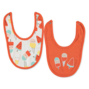 Bebek Eğlenceli Baskılı Desenli Önlük 2 adet Bebek Eğlenceli Baskılı Desenli Önlük 2 adet