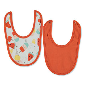 Bebek Eğlenceli Baskılı Desenli Önlük 2 adet Bebek Eğlenceli Baskılı Desenli Önlük 2 adet