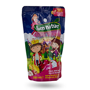 Fruit Punch Elmalı, Çilekli, Muzlu, Ejder Meyveli, Karışık Meyveli İçecek 200 ml