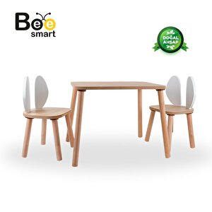 Safir Meşe Çocuk Masa ve 2 Sandalye Set