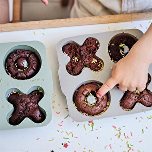 XOXO Muffin Kalıbı Deep Blue Powder Grey XOXO Muffin Kalıbı Deep Blue Powder Grey