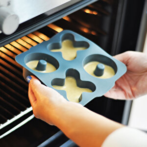 XOXO Muffin Kalıbı Deep Blue Powder Grey XOXO Muffin Kalıbı Deep Blue Powder Grey