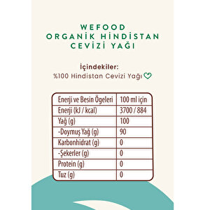 Organik Hindistan Cevizi Yağı 300 ml Organik Hindistan Cevizi Yağı 300 ml