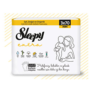 Extra Bebek Islak Mendil 3x70 Adet Extra Bebek Islak Mendil 3x70 Adet