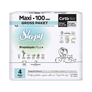 Sleepy Bio Natural 4 Beden 100 Adet
