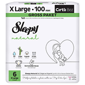 Sleepy Natural 6 Beden 100 Adet