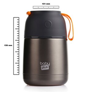 Vakumlu Çift Taraflı Bebek Mama Saklama Termosu 450 ml