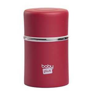 baby plus Paslanmaz Çelik Mama, Kırmızı