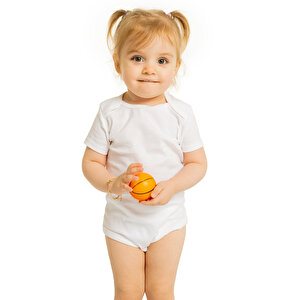 HelloBaby Beyaz KısaKol Body,Yenidoğan