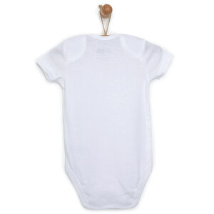 Unisex Beyaz Kısa Kol Body Unisex