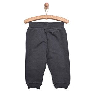 Erkek Bebek Eşofman Alt Şardonlu Kumaş İpli Ribanalı Paça