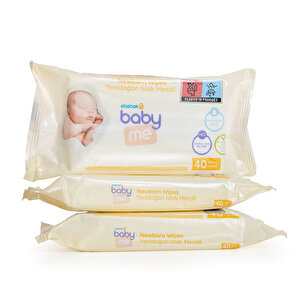 Yenidoğan Islak Mendil 3x40 Adet Yenidoğan Islak Mendil 3x40 Adet