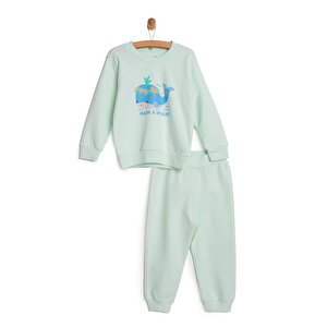 HelloBaby Basıc Eşofman Takı, Mint, 6 Ay