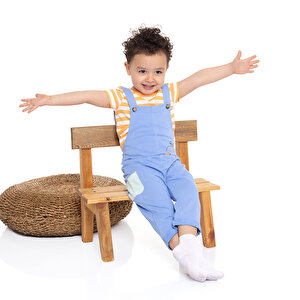 Little Monster Salopet-Tshirt Erkek Bebek Little Monster Salopet-Tshirt Erkek Bebek