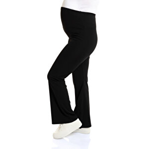 Panelli İspanyol Paça Hamile Tayt Anne Giyim Panelli İspanyol Paça Hamile Tayt Anne Giyim