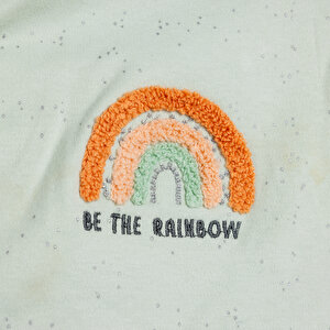 Kız Bebek Yenidoğan 5'li Askı Hastane Çıkışı Çıtçıtlı Bisiklet Yaka Uzun Kol Mint