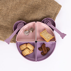 7 parça yemek seti Lila-Mor