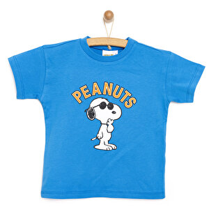 PEANUTS  Snoopy Tshirt, Mavi, 9 Ay