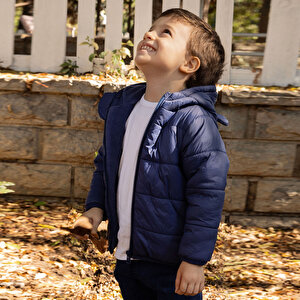 Basic Kulaklı Kapüşonlu Mont Erkek Bebek Basic Kulaklı Kapüşonlu Mont Erkek Bebek