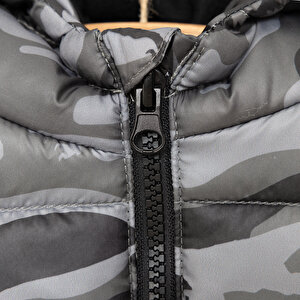 Basic Metraj Baskılı Kulaklı Kapüşonlu Mont Erkek Bebek Basic Metraj Baskılı Kulaklı Kapüşonlu Mont Erkek Bebek