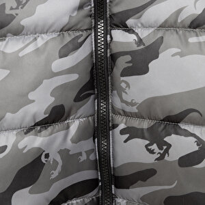 Basic Metraj Baskılı Kulaklı Kapüşonlu Mont Erkek Bebek Basic Metraj Baskılı Kulaklı Kapüşonlu Mont Erkek Bebek