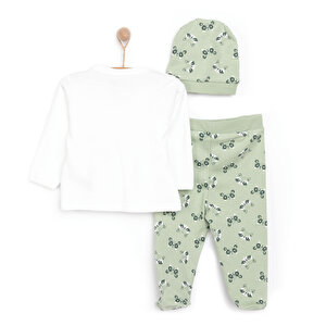 Yenidoğan Zıbın-Şapka-Patikli Alt Erkek Bebek Yenidoğan Zıbın-Şapka-Patikli Alt Erkek Bebek