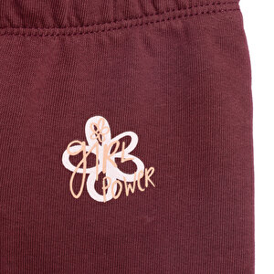 Basic Üç İplik Baskılı Eşofman Alt Kız Bebek