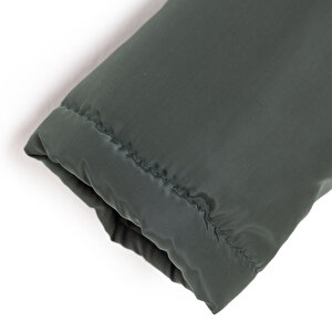 Erkek Bebek Kapüşonlu Mont Micro Kumaş Fermuarlı Non-Basic Hakim Yaka Uzun Kol