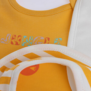 5'li Arkası Havlu Önlük / Jungle-Sarı