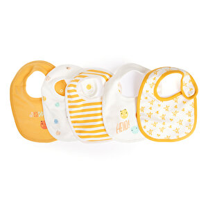 5'li Arkası Havlu Önlük / Jungle-Sarı