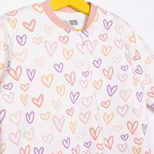 Kız Bebek Uyku Tulum İnterlok Fermuarlı 2 tog Uzun Kol Açık Pembe Kız Bebek Uyku Tulum İnterlok Fermuarlı 2 tog Uzun Kol Açık Pembe