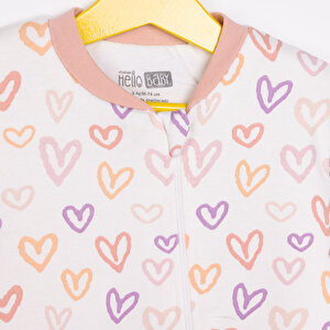 Kız Bebek Uyku Tulum İnterlok Fermuarlı 2 tog Uzun Kol Açık Pembe Kız Bebek Uyku Tulum İnterlok Fermuarlı 2 tog Uzun Kol Açık Pembe