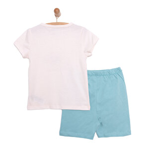 Kız Kısa Kol Pijama Takımı Kız Bebek Kız Kısa Kol Pijama Takımı Kız Bebek