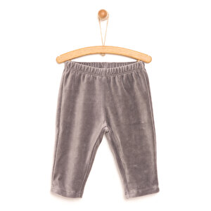 HelloBaby Basic Kadife E, Koyu Gri, 6 Ay