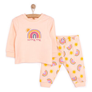 Hellobaby Bisiklet Yaka Gök, Pembe, 6 Ay