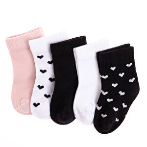 HelloBaby Kız 5'li Soket, Pembe, 0-6 Ay