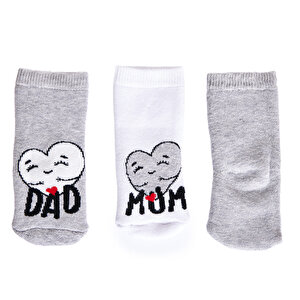 HelloBaby Unisex 3lü Havl, Beyaz, 0-6 Ay