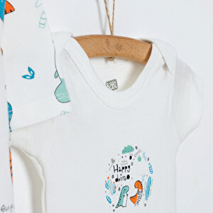 Erkek Tulum-Body-Şapka Erkek Bebek