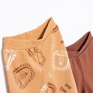 Basic Aslan Baskılı 2li Patiksiz Alt Erkek Bebek