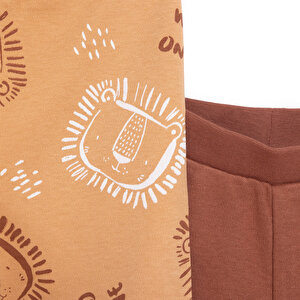 Basic Aslan Baskılı 2li Patiksiz Alt Erkek Bebek