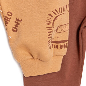 Basic Aslan Baskılı 2li Patiksiz Alt Erkek Bebek