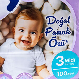 Midi 3 Numara Bebek Bezi 100Ad