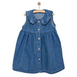 HelloBaby Flowers Kız Elbi, İndigo, 9 Ay