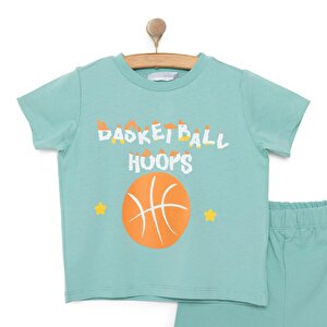 Basic Erkek Basketbol Baskılı Şortlu Takım Erkek Bebek