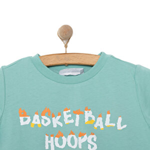 Basic Erkek Basketbol Baskılı Şortlu Takım Erkek Bebek