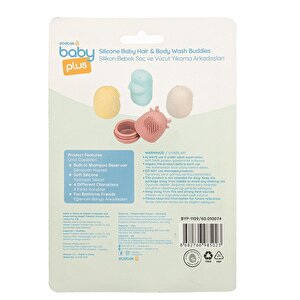Oyuncaklı Yumuşak Silikon Bebek Saç ve Vücut Yıkama Arkadaşları 4'lü Oyuncaklı Yumuşak Silikon Bebek Saç ve Vücut Yıkama Arkadaşları 4'lü