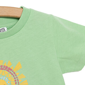 Basic Güneş Baskılı Tshirt Erkek Bebek