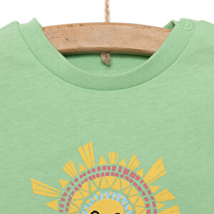 Basic Güneş Baskılı Tshirt Erkek Bebek