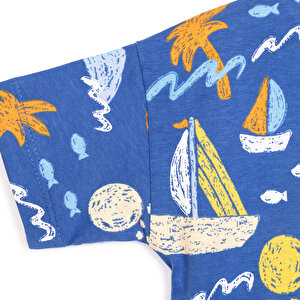 Little Sailor Erkek Tshirt-Şort Erkek Bebek Little Sailor Erkek Tshirt-Şort Erkek Bebek