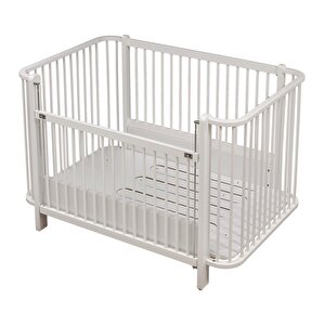 Bambino Büyüyen ve Asansöürlü Beşik Beyaz 80x130 cm